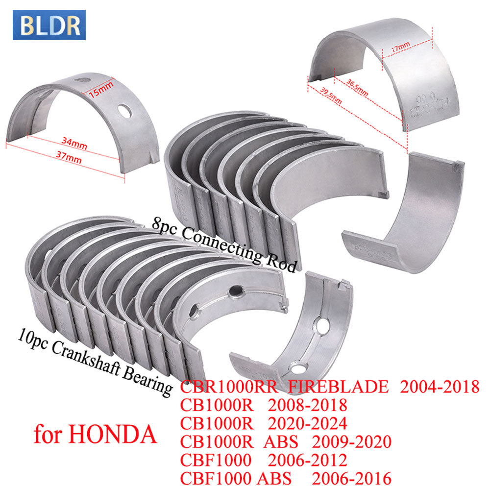 Motorcycle Crankshaft - Kit de Biela e Rolamento do
