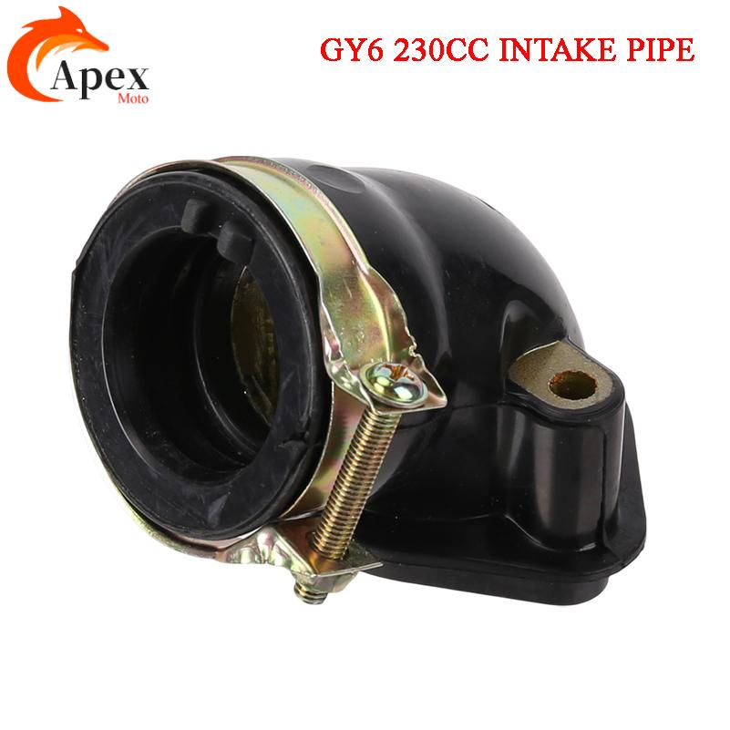 Motorcycle Carburetor - Tubo de admissão Gy6 230cc para