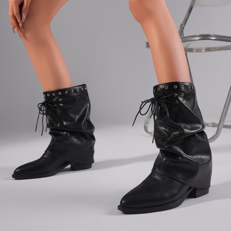 Botas de cano médio com salto  - Motorcycle Cylinder avaliação e preço